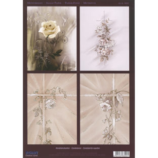 5280-0203 Pt 3D ダイカットプリント ローズ