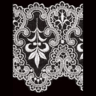 331-7085 チュールレース 幅90mmx3柄入