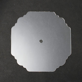 540-4317 AC 時計プレート 八角  クリア