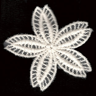 331-2207 レース 花 4枚入