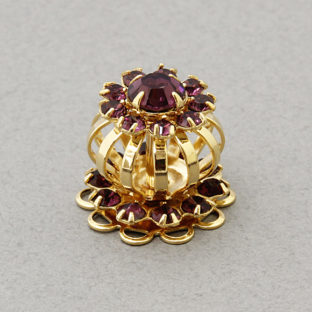 321-5036 ラインストーントップ アメジスト