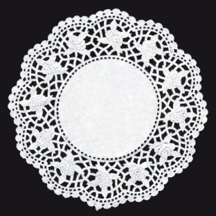 361-0025 レースペーパー ラウンド  12枚入