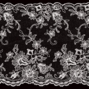 331-7084 チュールレース 幅90mmx30cm