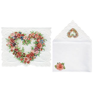 5071-7101 Pt グリーティングカード ローズハート