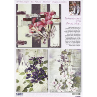 5280-0117 Pt 3D ダイカットプリント フラワー