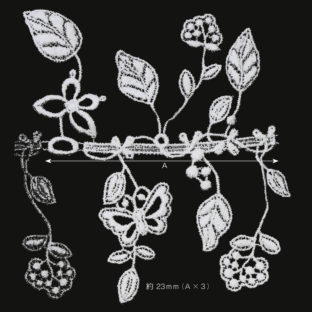 331-7061 ケミカルレース モチーフ 3柄入