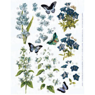 5280-0107 Pt 3D ダイカットプリント フラワー