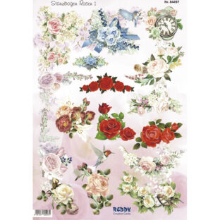 5280-0132  ダイカットプリント フラワー