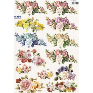 5280-0133   ダイカットプリント フラワー