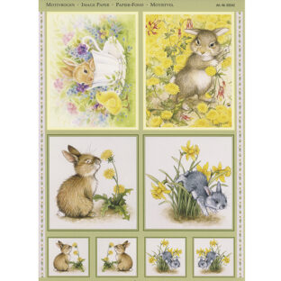 5280-3542 Pt 3D ダイカットプリント アニマル