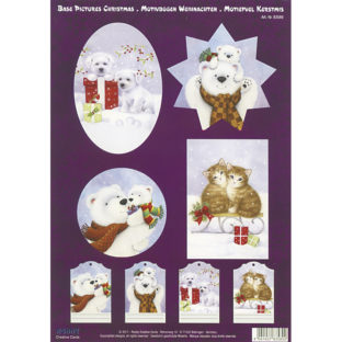 5280-0016 Pt 3D ダイカットプリント Xmas