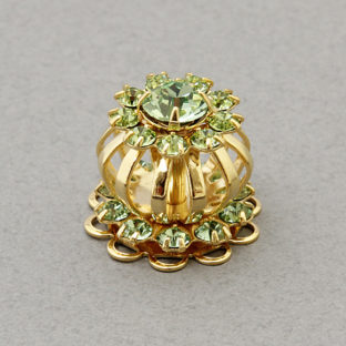 321-5047 ラインストーントップ ペリドット