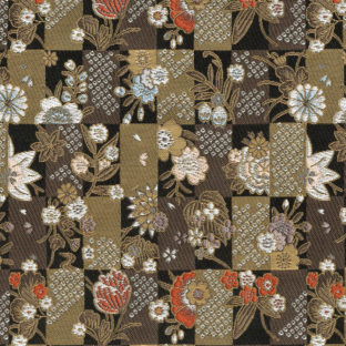 502-4001 西陣織(金欄) 黒 裏処理アリ