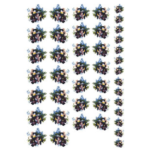 7000-5004 ミニフラワートランスファーシール 5004