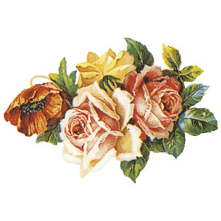 7000-1013 フラワー トランスファーシール  1013