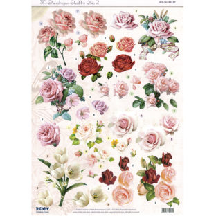 5280-0127 Pt 3D ダイカットプリント フラワー