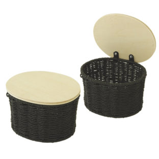 544-4536 バスケット オーバル  ラタン風