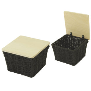 544-4535 バスケット スクエア  ラタン風