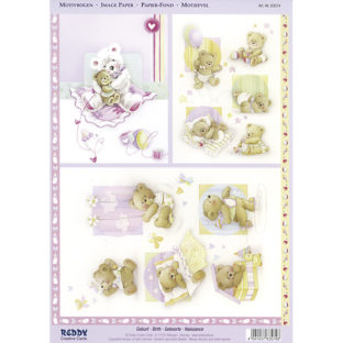 5280-0009 Pt 3D ダイカットプリント ベアー