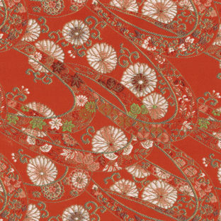 502-4103 西陣織(金欄） 赤 裏処理ナシ