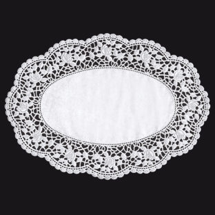 361-0030 レースペーパー オーバル   6枚入