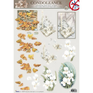 5280-2381 Pt 3D ダイカットプリント フラワー