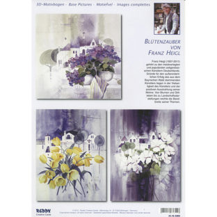 5280-0121 Pt 3D ダイカットプリント フラワー