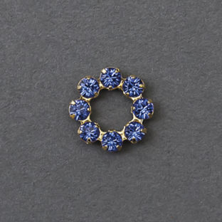 321-6952 ロンデル 10mm  4ヶ入 サファイア