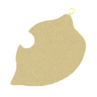 544-4931 白木ペンダント リーフ   2枚入