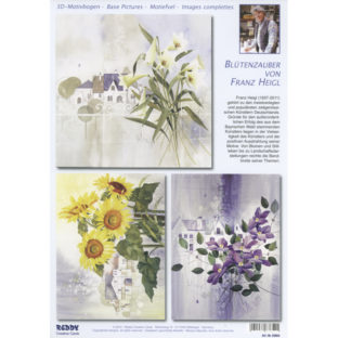 5280-0120 Pt 3D ダイカットプリント フラワー