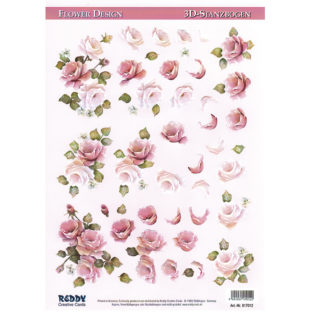 5280-0126 Pt 3D ダイカットプリント フラワー