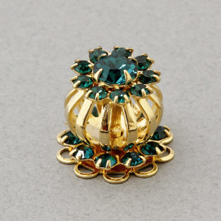 321-5033 ラインストーントップ エメラルド