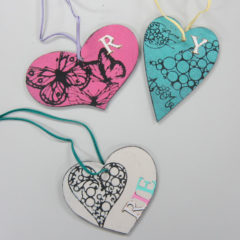 児童館で手作りバッグチャーム