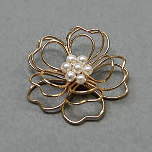 321-1038 トップ飾り ワイヤー&パール