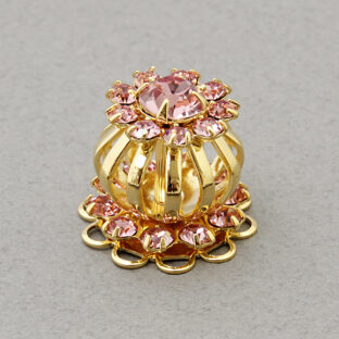 321-5043 ラインストーントップ ライトローズ