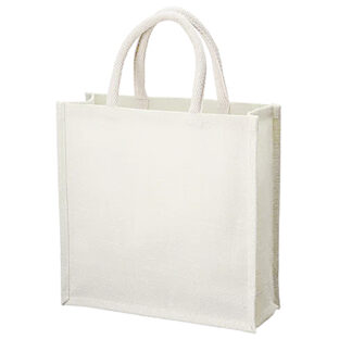 545-0220 ショッピングバッグジュート（M）オフホワイト