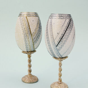 340-9029 シールデコのエッグキット シルバー（ 右 ）