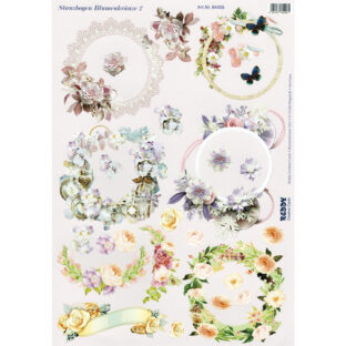 5280-0129 Pt 3D ダイカットプリント フラワー