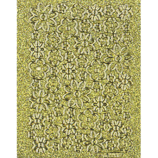 6313-4386 エレガントカットシール ミニ グリッター フチ色ゴールド