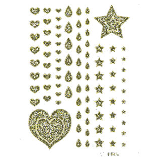 6512-4386 エレガントカットシール ミニ グリッター フチ色無し