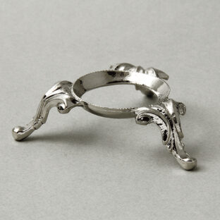 310-2345 エッグスタンド(唐草Lシルバー)