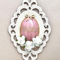 レース風プレートに卵をアレンジしてみよう