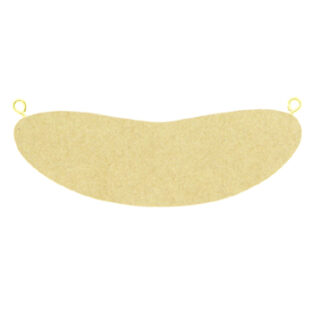 544-4936 白木ペンダント ビーンズ 2枚入